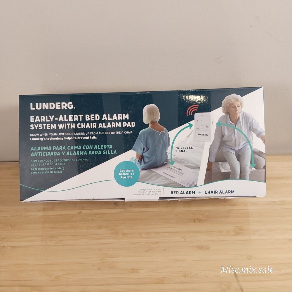 LUNDERG 3 PCS SET- EARLY-ALARM BED SENSOR PAD/ CHAIR SENSOR PAD AND  PAIGER